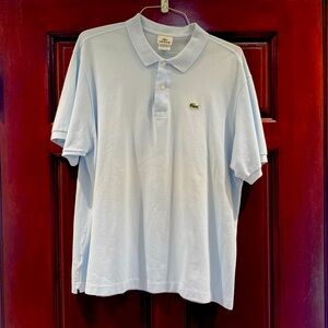 Lacoste men’s polo shirt, size 8 (3xl), light blue